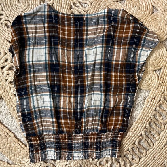 Maurices Flannel Elastic Waist Blouse - Picture 3 of 3